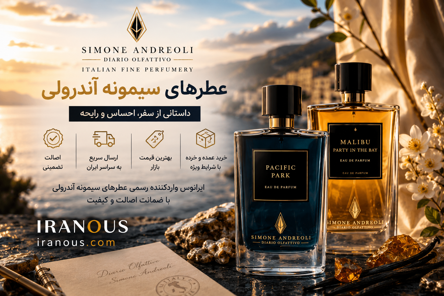خرید عطر سیمونه آندرولی (Simone Andreoli) اصل با بهترین قیمت از ایرانوس